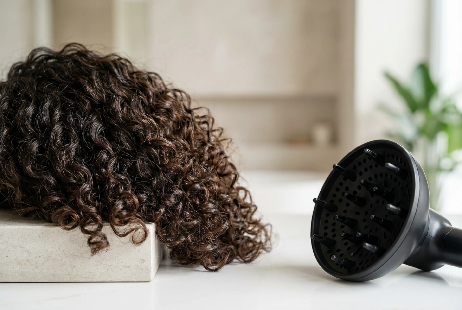 Föhnen met een diffuser: de juiste instellingen voor pluisvrije krullen