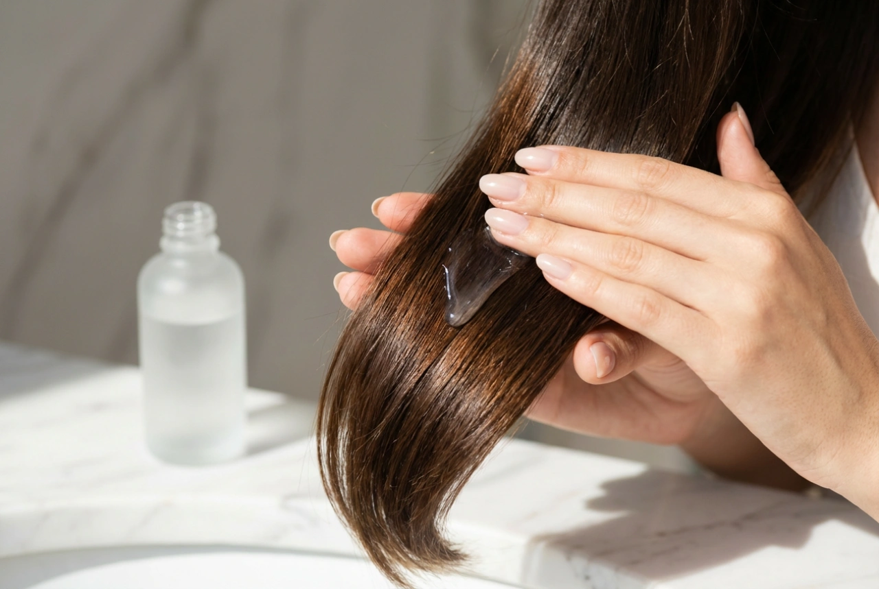 Gladmakend haarserum: waar aanbrengen, hoeveel gebruiken en waarmee combineren