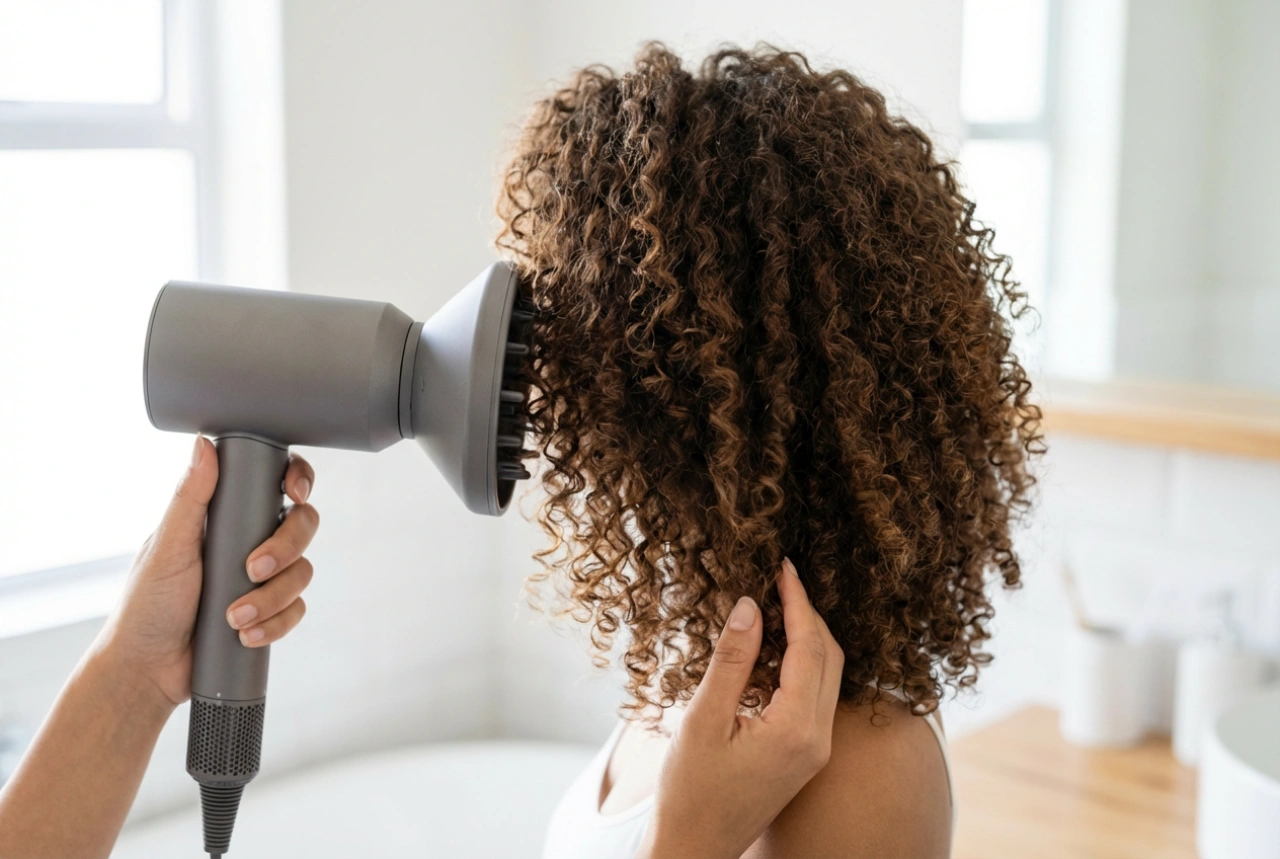 Haardroger met diffuser en ionisatie: hoe droog je natuurlijke slagen en krullen
