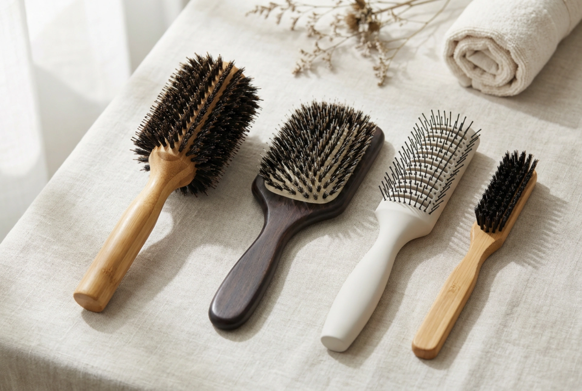 Professionele haarborstels: de juiste vorm, diameter en haren kiezen voor styling