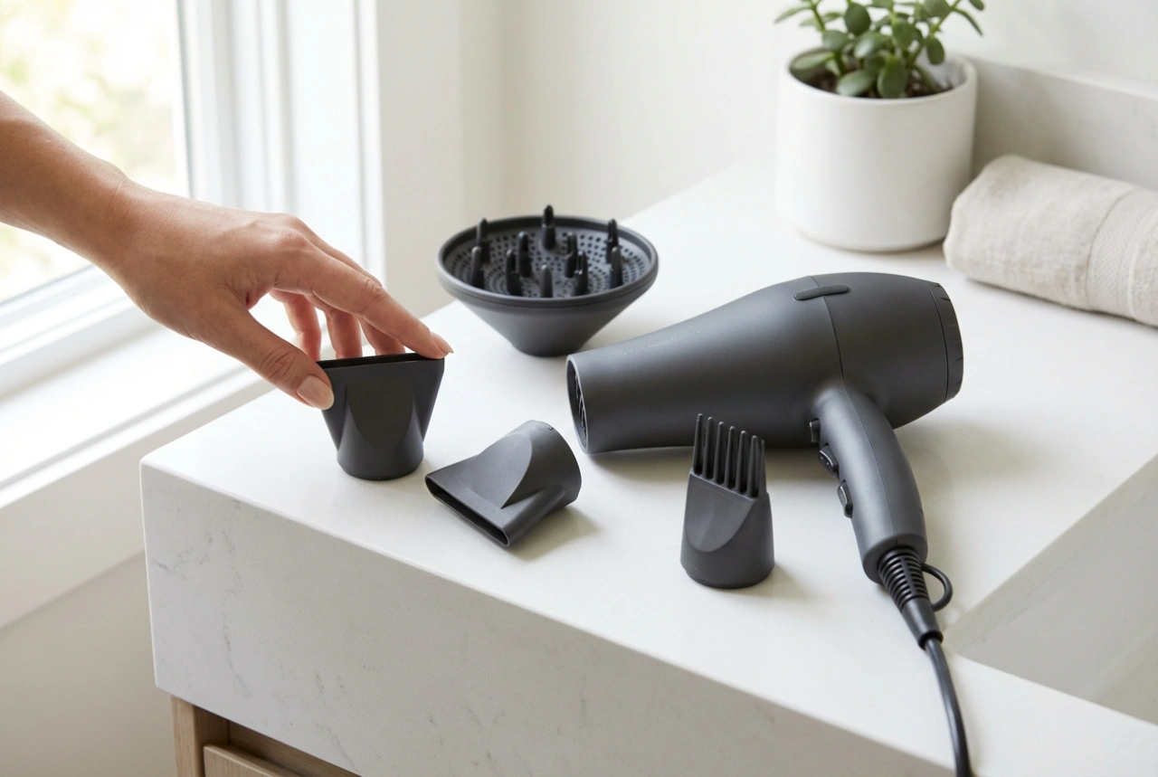 Professionele föhn: het nut van opzetstukken en de juiste droogtechniek