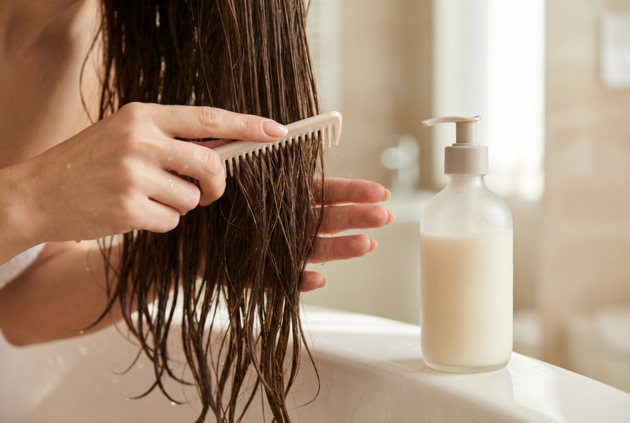 Conditioner voor doorkambaar haar: hoe je het kammen vergemakkelijkt zonder schade