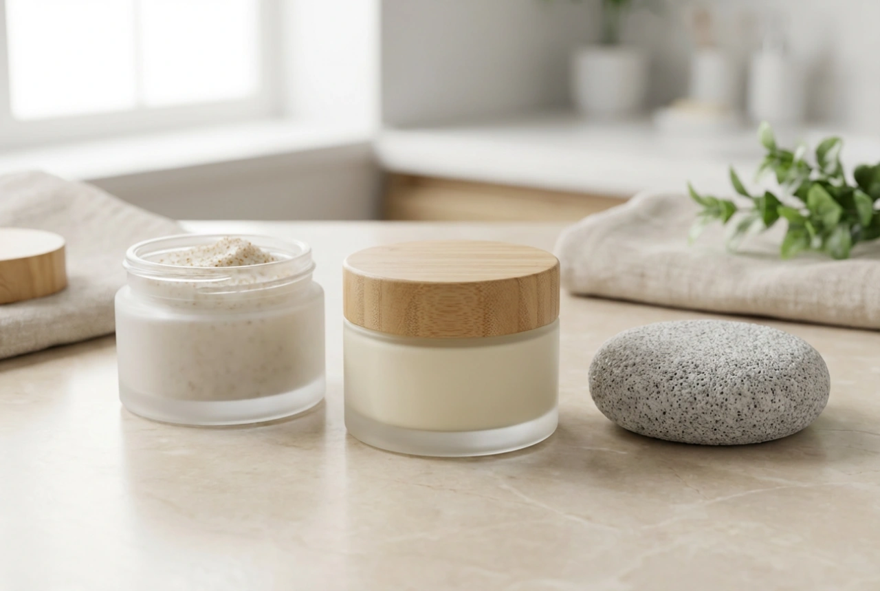 Ureumcrème voor hielen: hoe te combineren met peeling en puimsteen