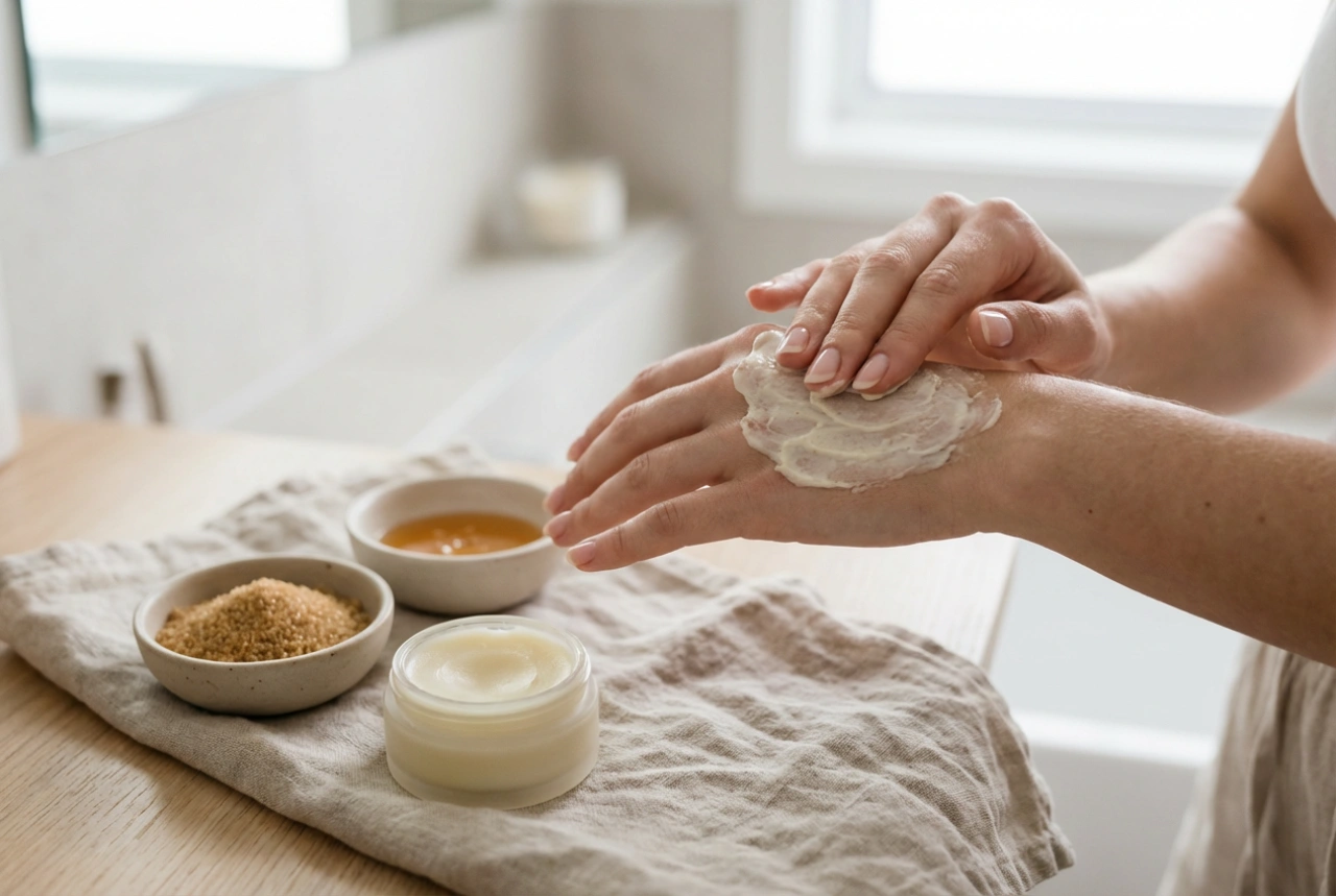 Huismiddeltjes voor zeer droge handen: peeling, masker en occlusie
