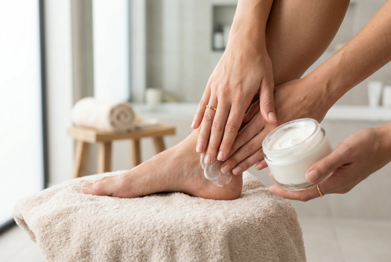 Een huismiddeltje voor gebarsten hielen: drie eenvoudige verzorgingsstappen