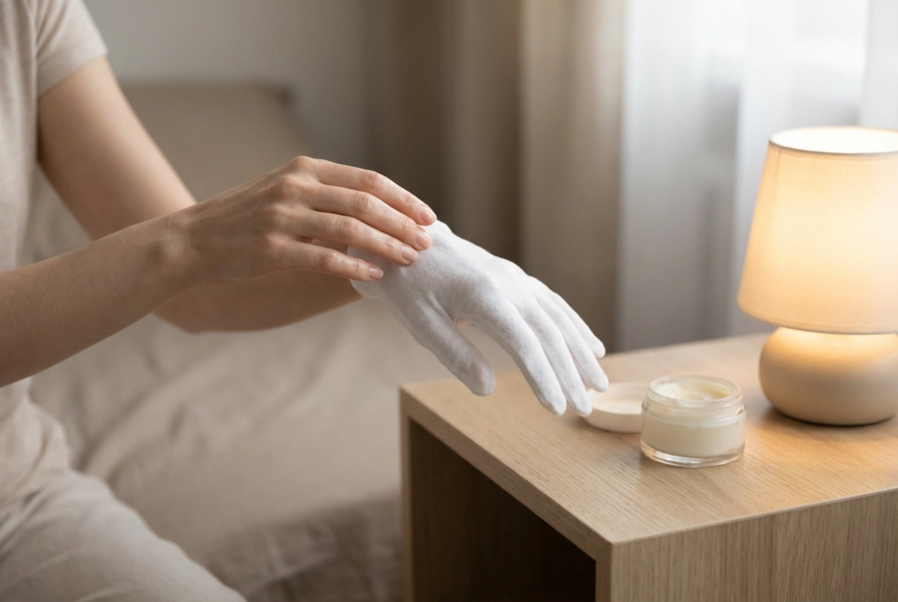 Nachtelijke verzorging voor gebarsten handen: de kracht van occlusie en handschoenen