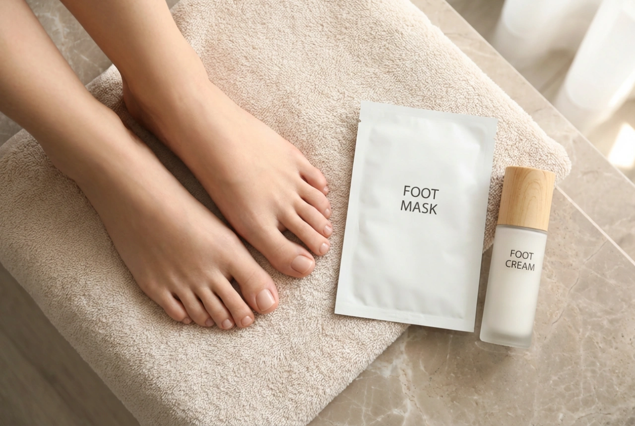 Exfoliërende voetmaskers: soorten, inwerktijd en verzorging achteraf