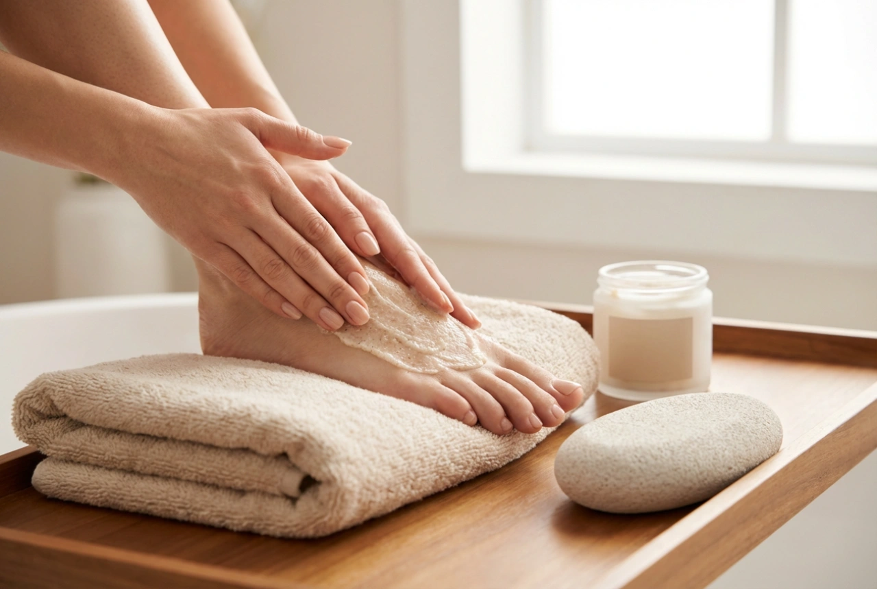 Voetpeeling thuis: soorten, frequentie en massagetechniek