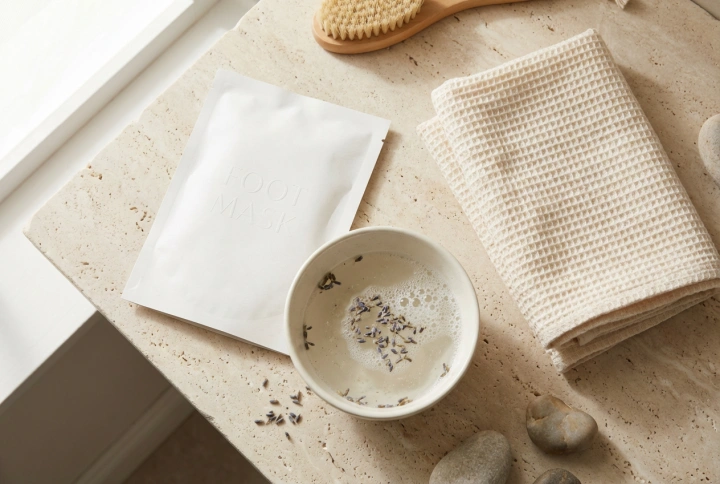 Exfoliërend voetmasker: voorbereiding, toepassing en verzorging