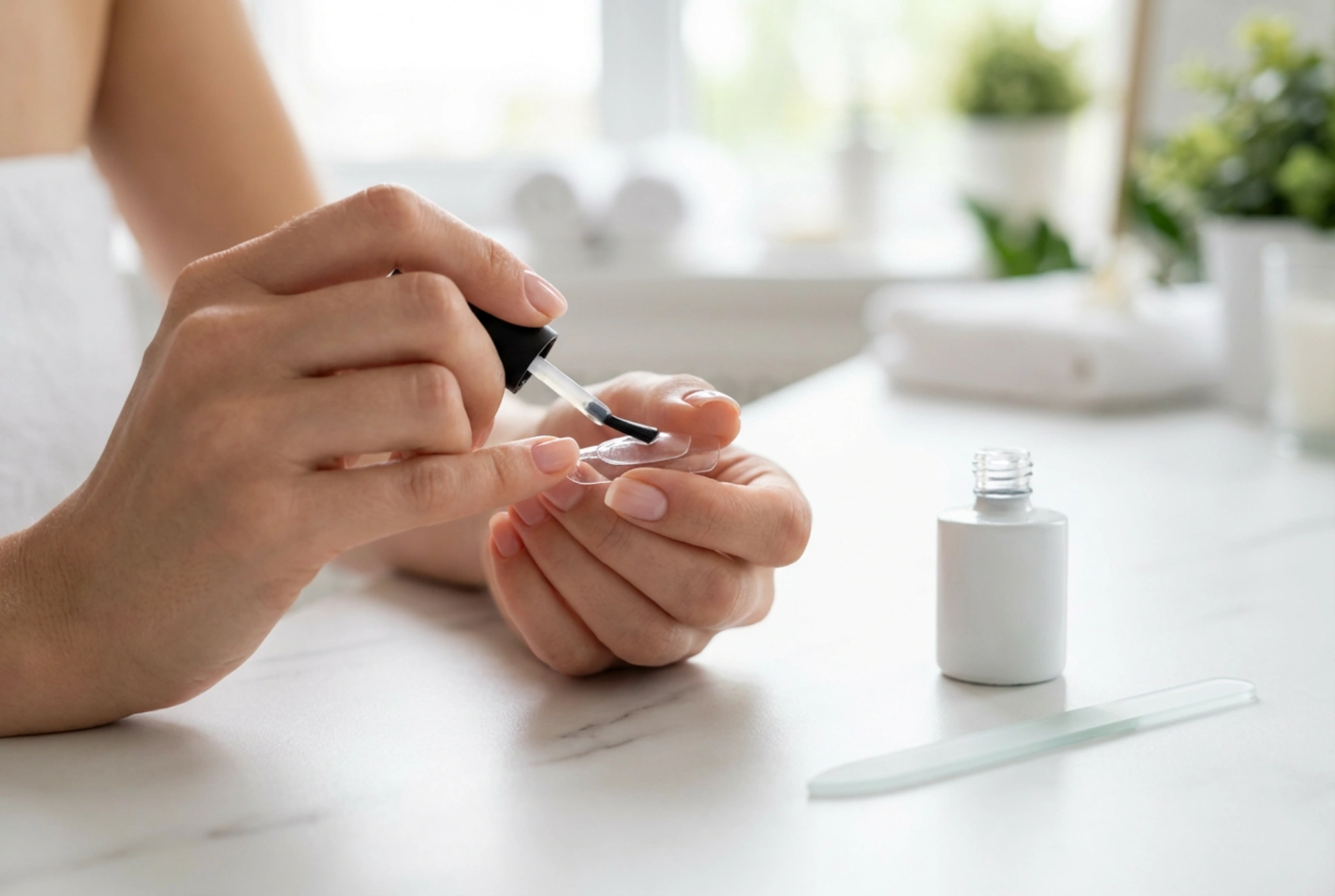 Nagelverlenging met gel: werken met een sjabloon en vijlen