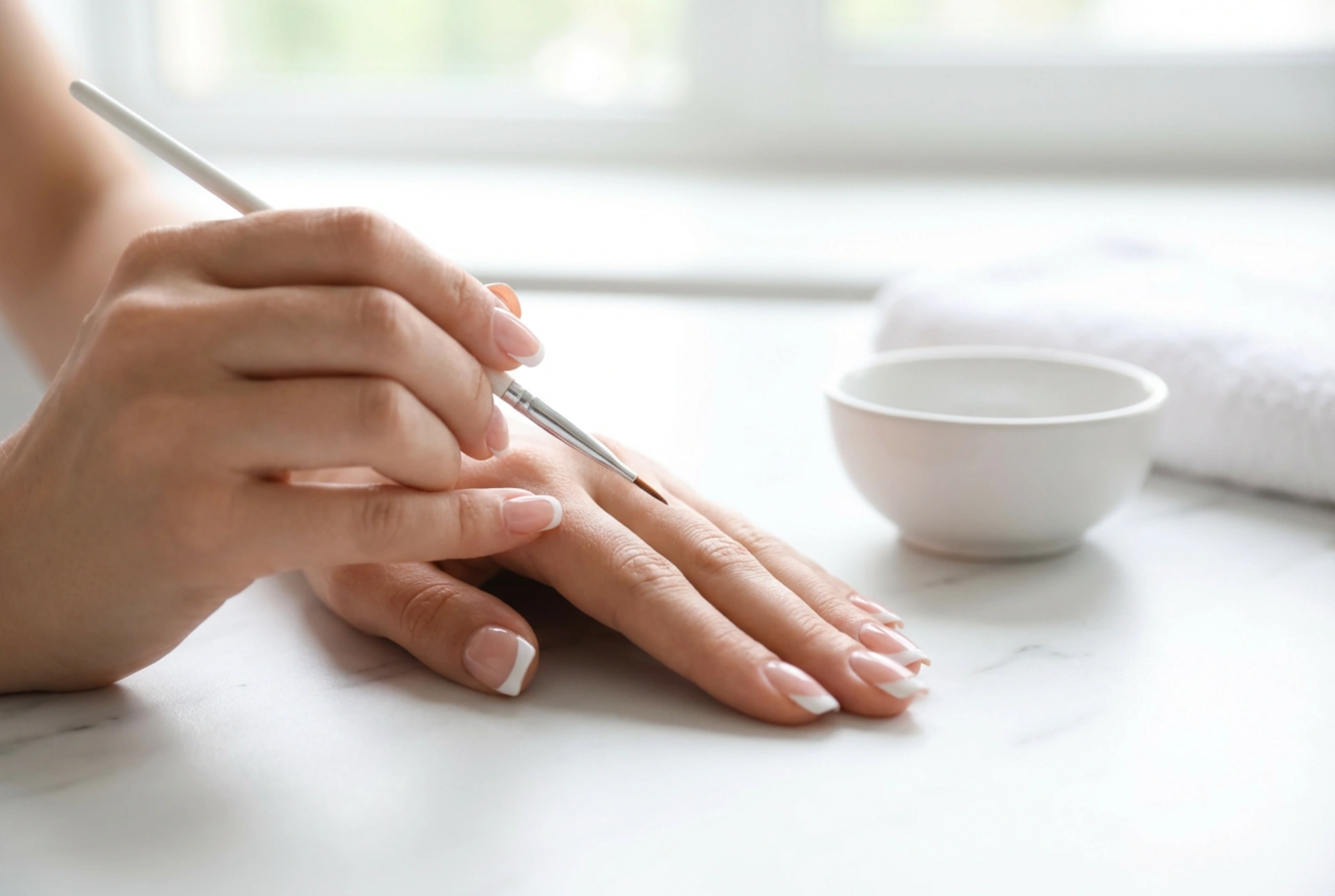 Franse manicure thuis: hoe teken je een gelijkmatige glimlachlijn