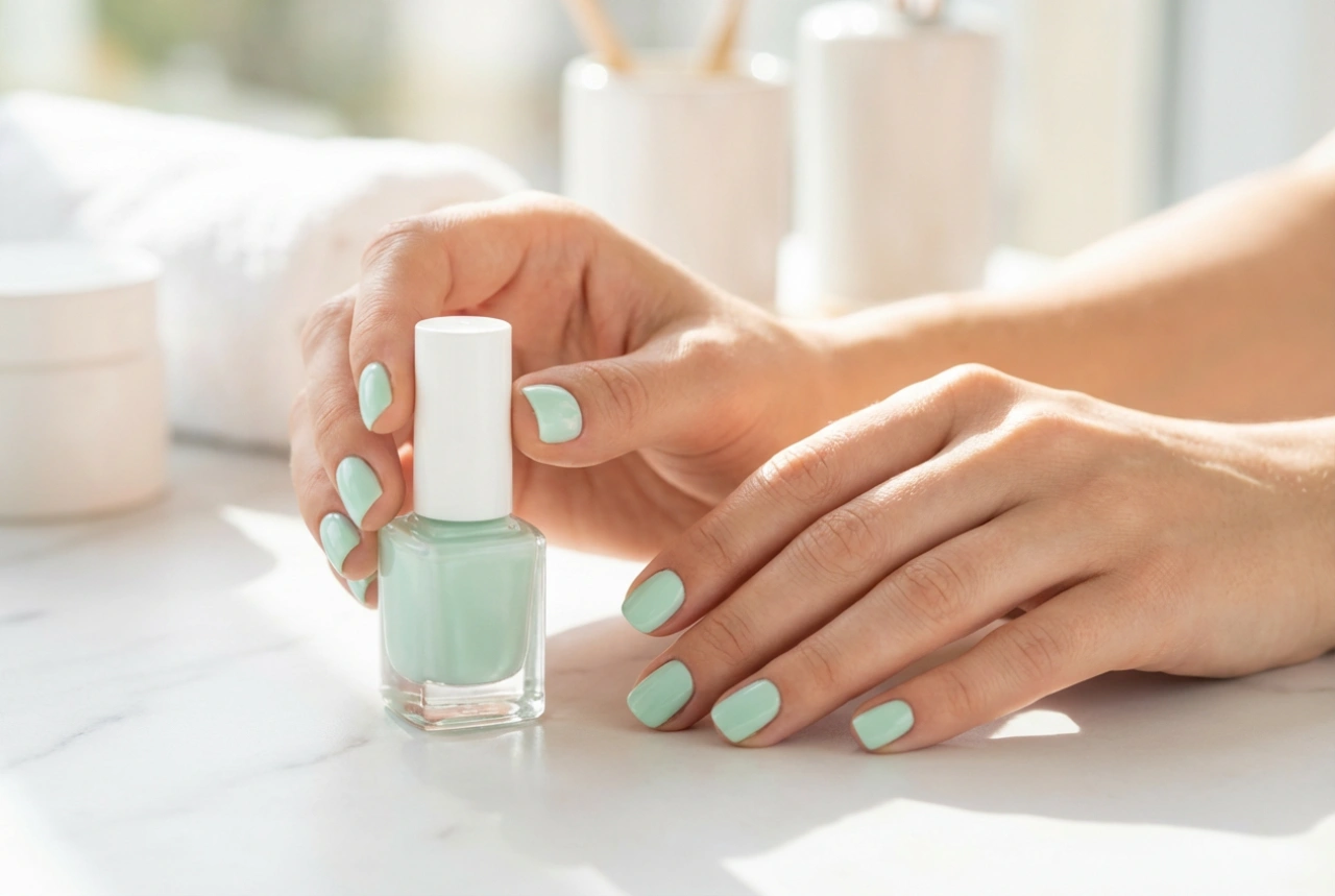 Muntgroene nagels voor alledag en de zomer: hoe kies je de juiste tint en breng je het aan