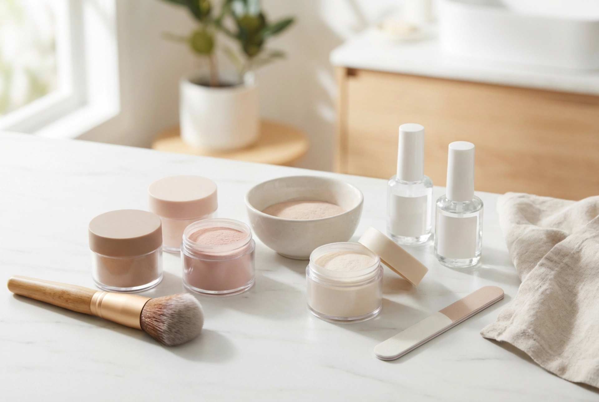 Hoe een poederdip manicure set kiezen: onderdelen en gebruik