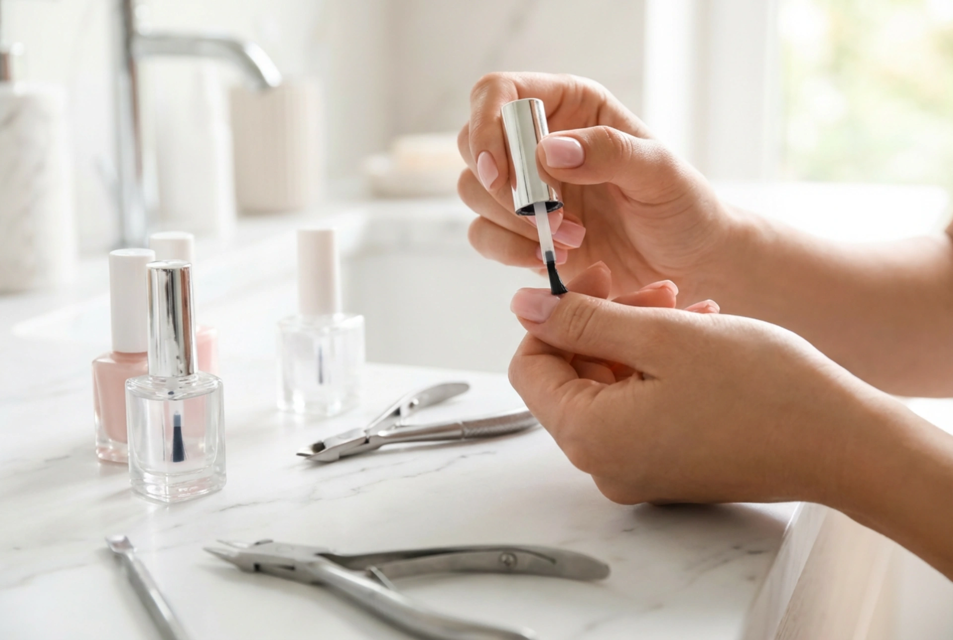 Hybride manicure zonder lamp: hoe gebruik je een set voor hybride zonder lamp