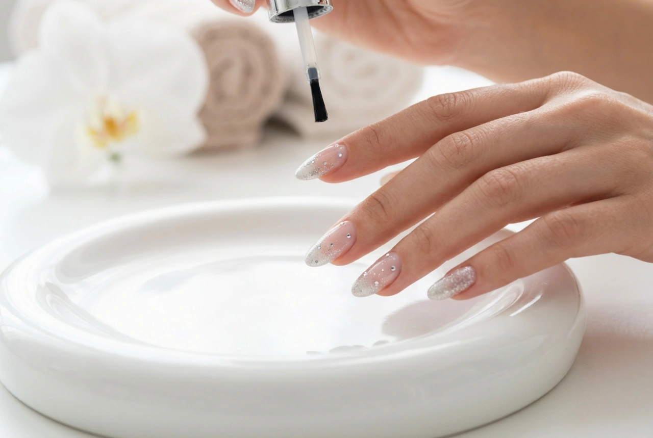 Decoraties voor hybride nagels: hoe te bevestigen en te beschermen met een topcoat