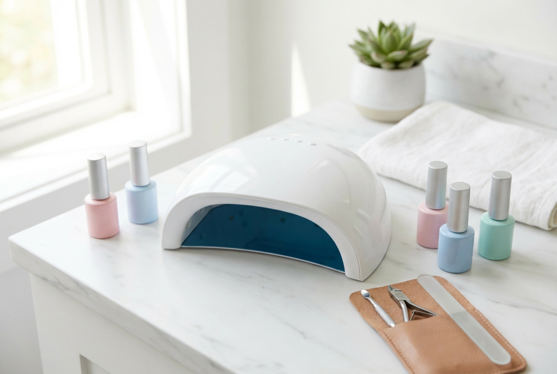 Nagelset met lamp: hoe kies je de juiste sterkte en maak je je eerste styling