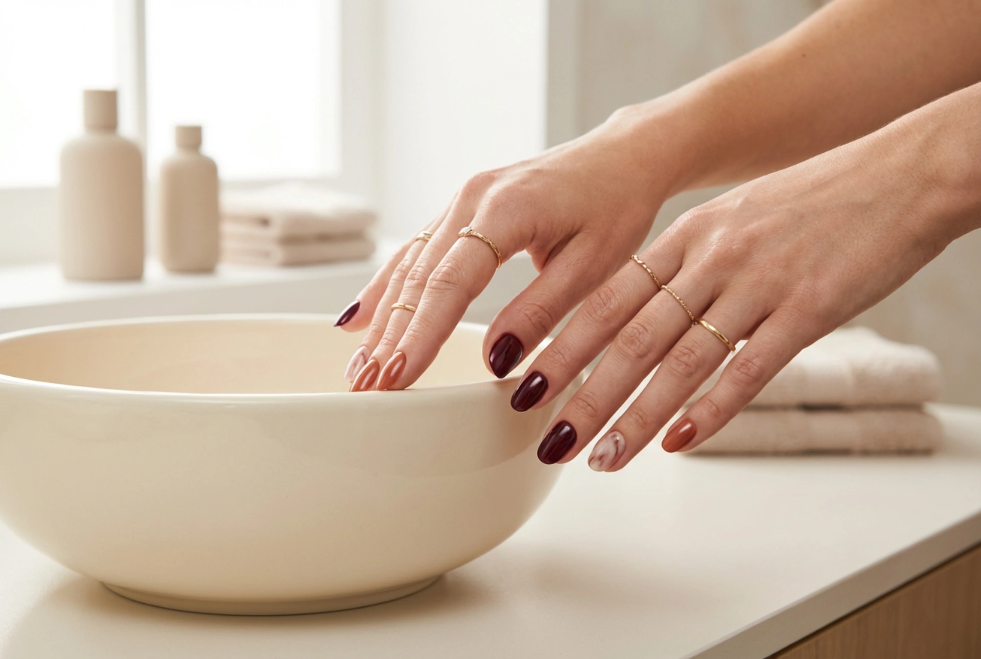 Herfst hybride nagels: kleuren, versieringen en technieken voor een langdurig resultaat