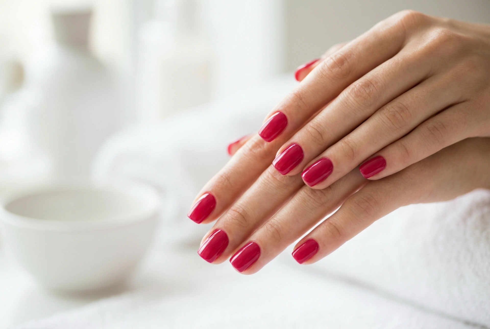 Frambozenrode nagels: hoe lak je ze egaal en met een prachtige glans