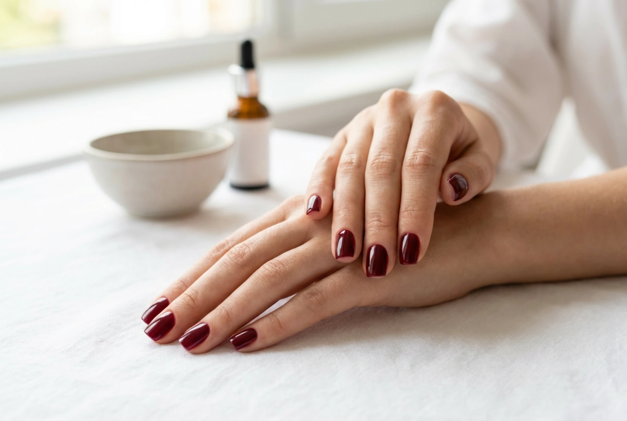 Bordeaux Nagellak: Voorbereiding, Gelijkmatige Lagen en Topcoat
