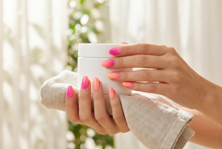 Zomerse gellak nagels: heldere kleuren, ombre en het beschermen van de nagelranden