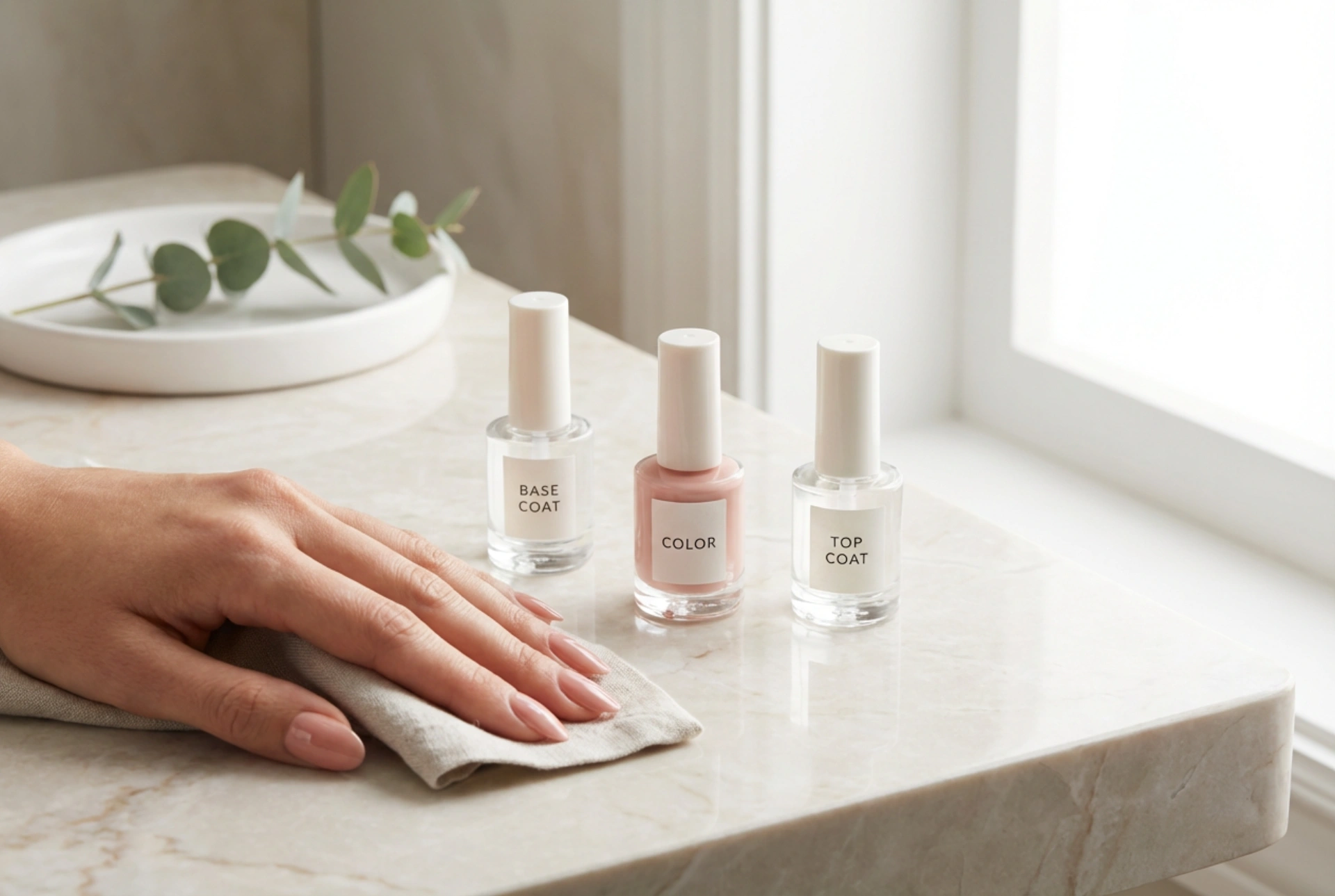 Hybride manicure stap voor stap: voorbereiding, basis, kleur, topcoat