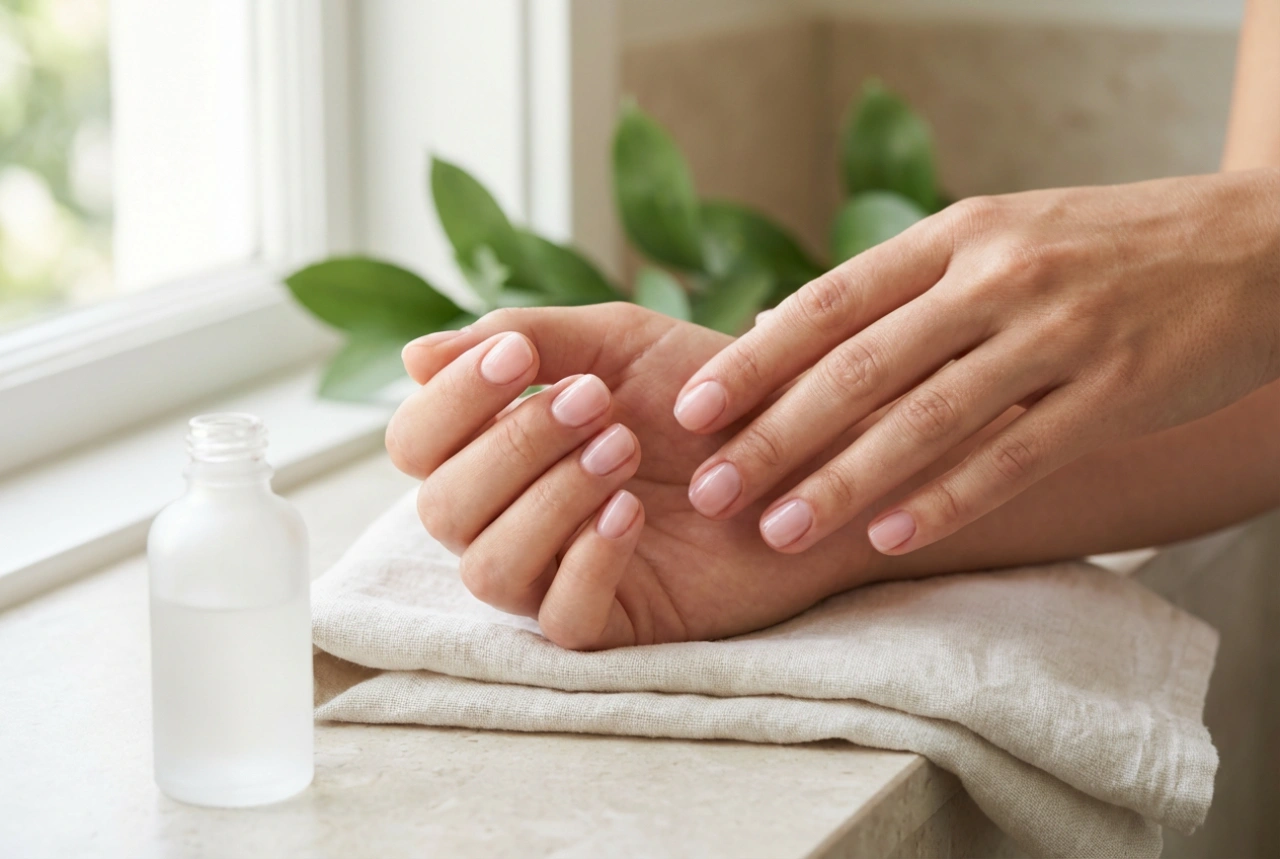 Natuurlijke hybride: hoe je een subtiele, onmerkbare manicure creëert
