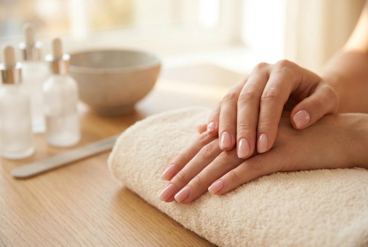 Natuurlijke hybride nagels thuis: van de voorbereiding van de nagelplaat tot een subtiele afwerking