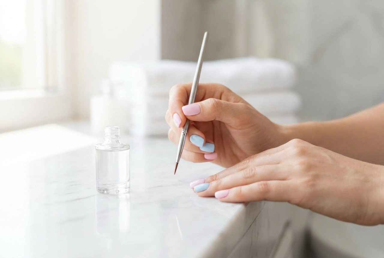 Pastel hybride nagels: voorbereiding van de nagelplaat en een gelijkmatige dekking