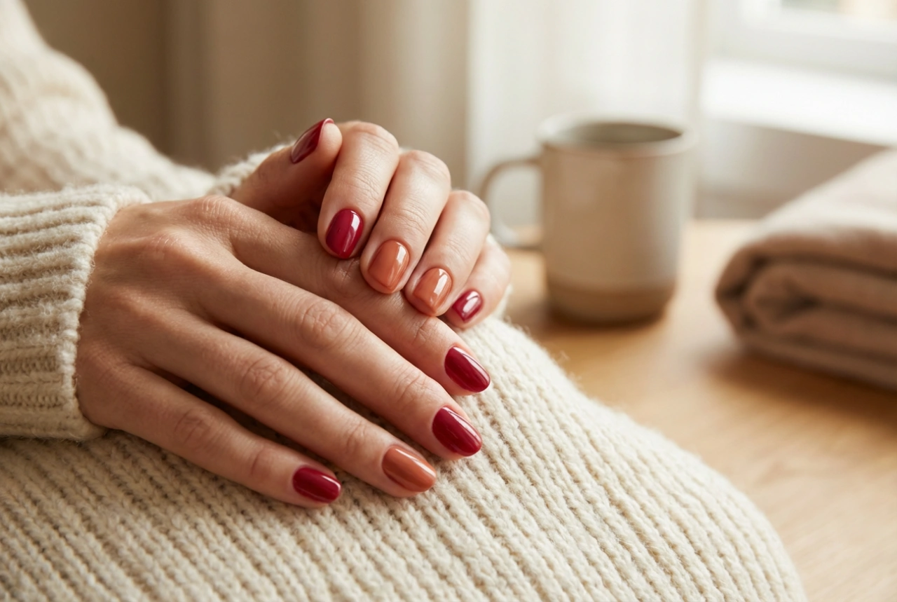 Nagelstyling voor koude dagen: probleemloze hybride nagels voor de herfst