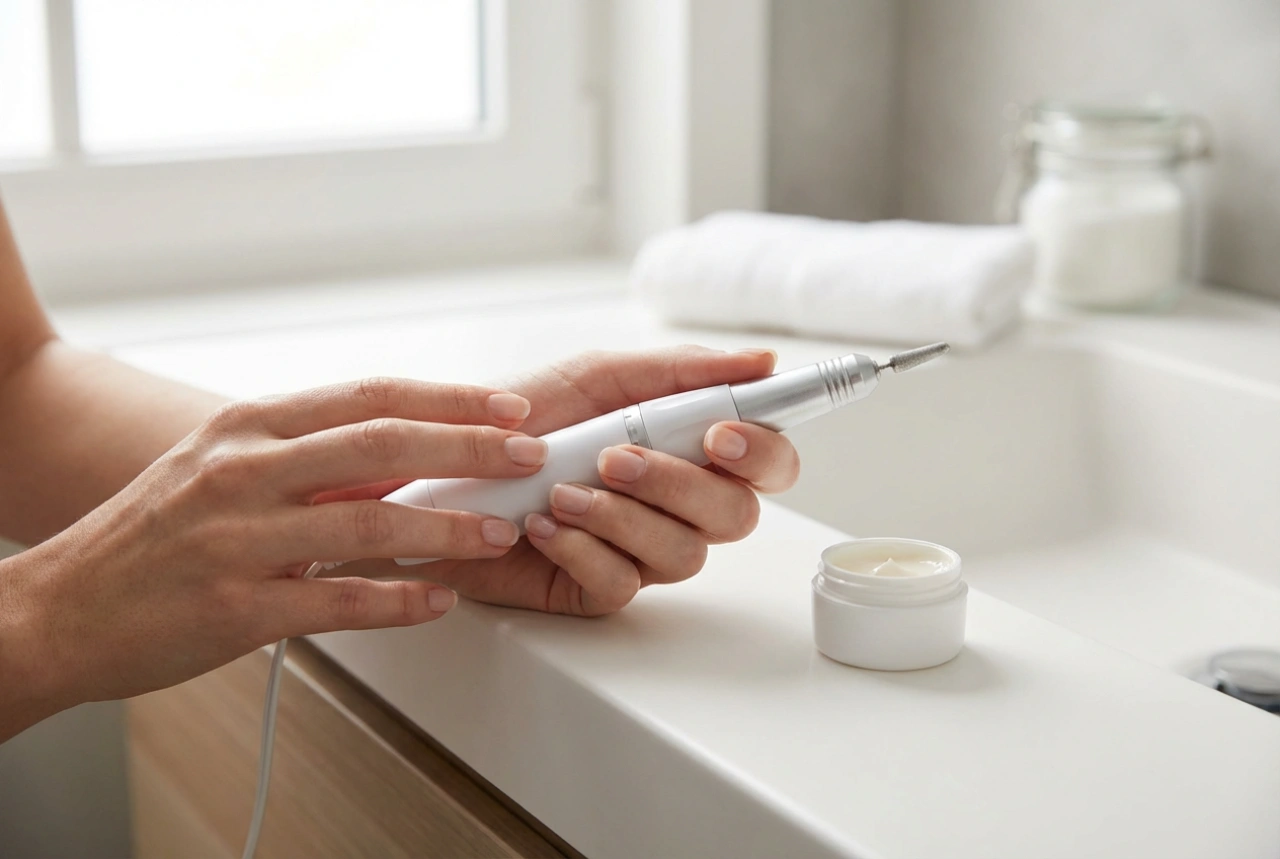 De eerste nagelfrees voor beginners: instellingen, greep en het leerproces