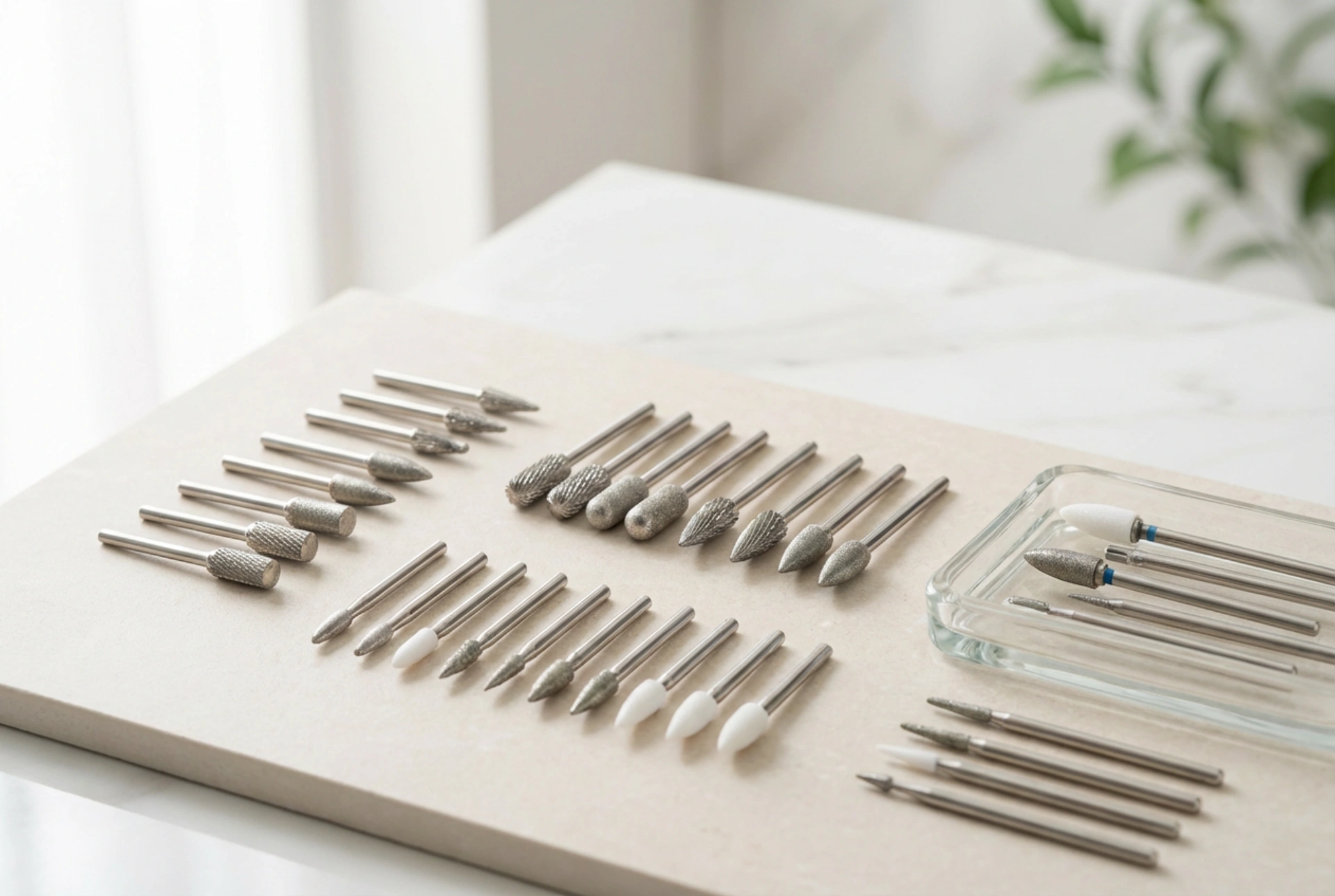 Opzetstukjes voor de nagelfrees: soorten freesjes en hun toepassingen