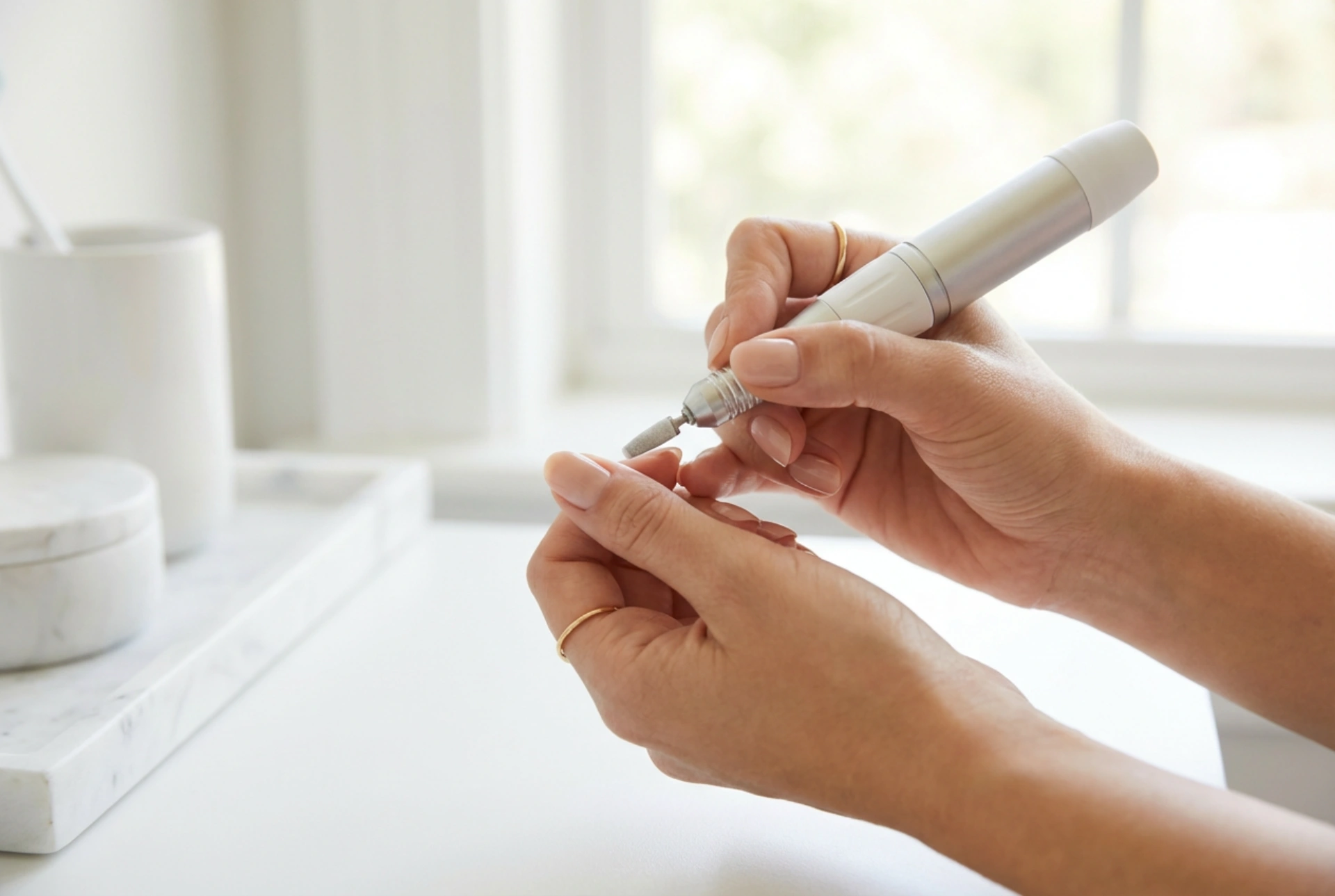 Nagelriemen bewerken met een frees: bewegingen, bitjes en drukcontrole