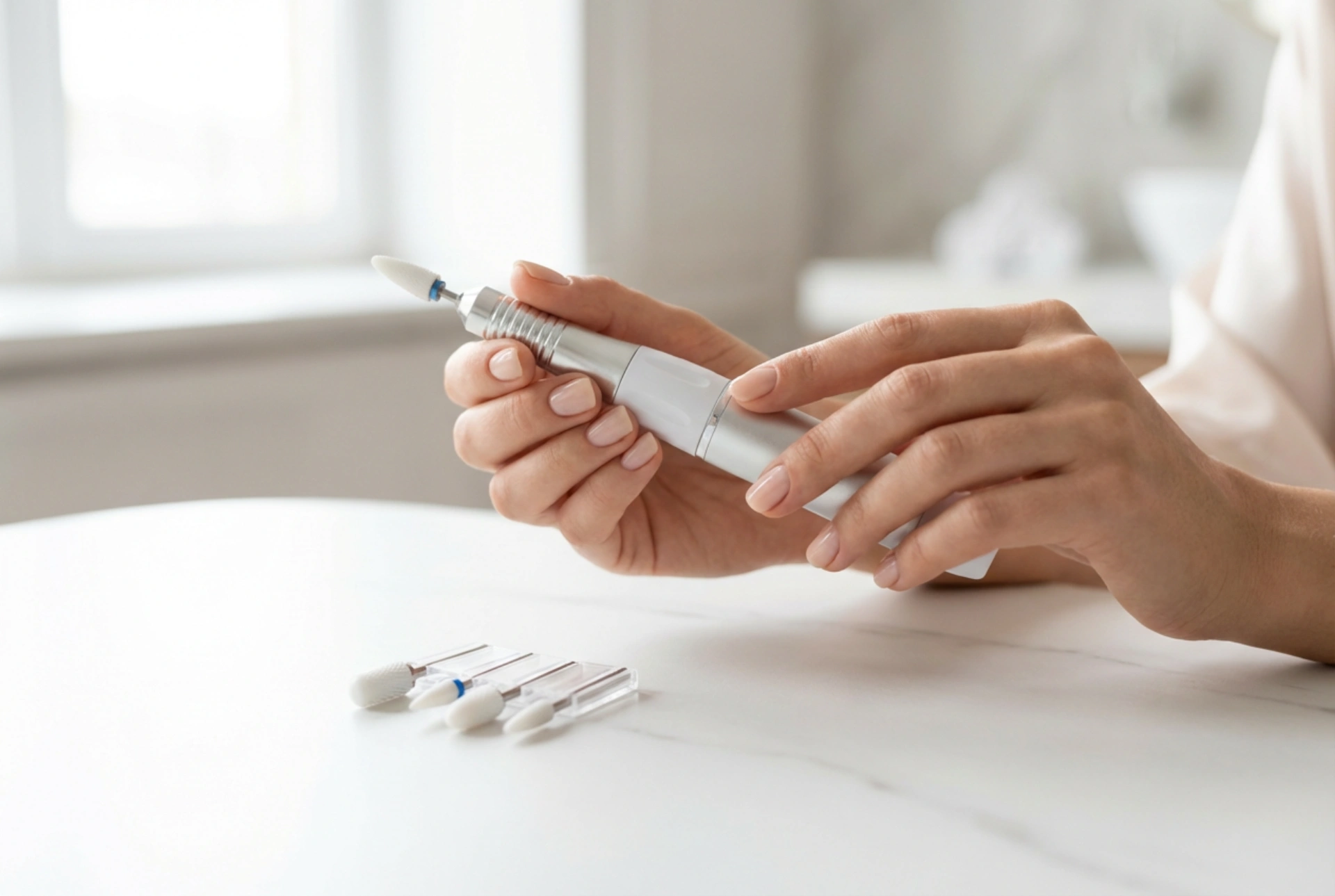 Hybride manicure verwijderen met een freesmachine thuis: de juiste frezen kiezen en veiligheid