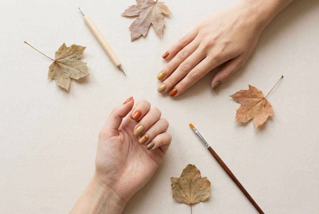 Herfst nageldesigns: makkelijke versieringen en tools voor beginners