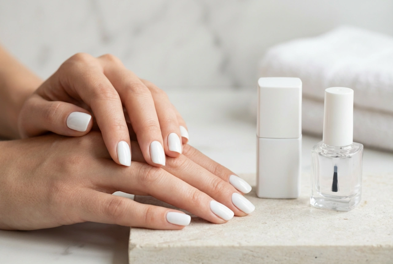 Witte nagels zonder strepen: applicatietips, dekking en de juiste basislaag