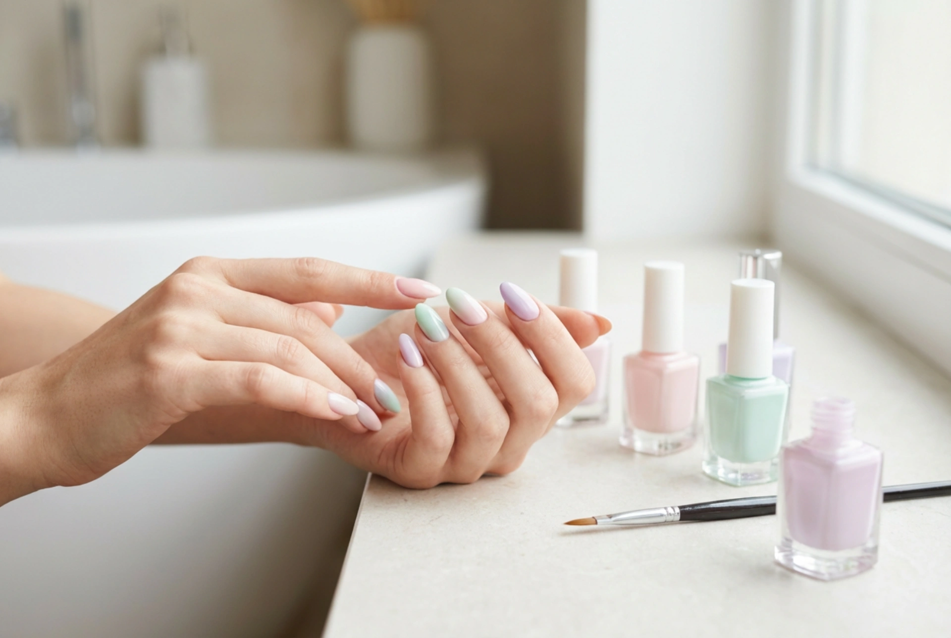 Pastel nagels stap voor stap: techniek, dekking en het combineren van tinten