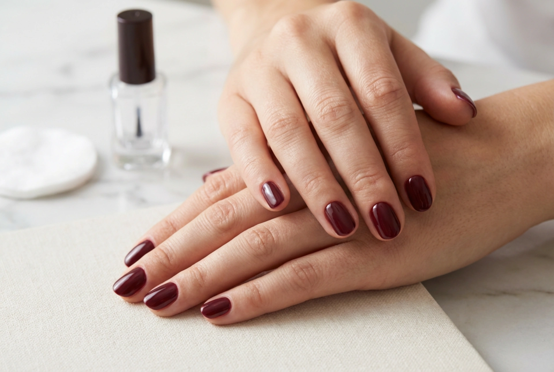Bordeauxrode Nagels: Technieken voor een Streeploos en Dekkend Resultaat