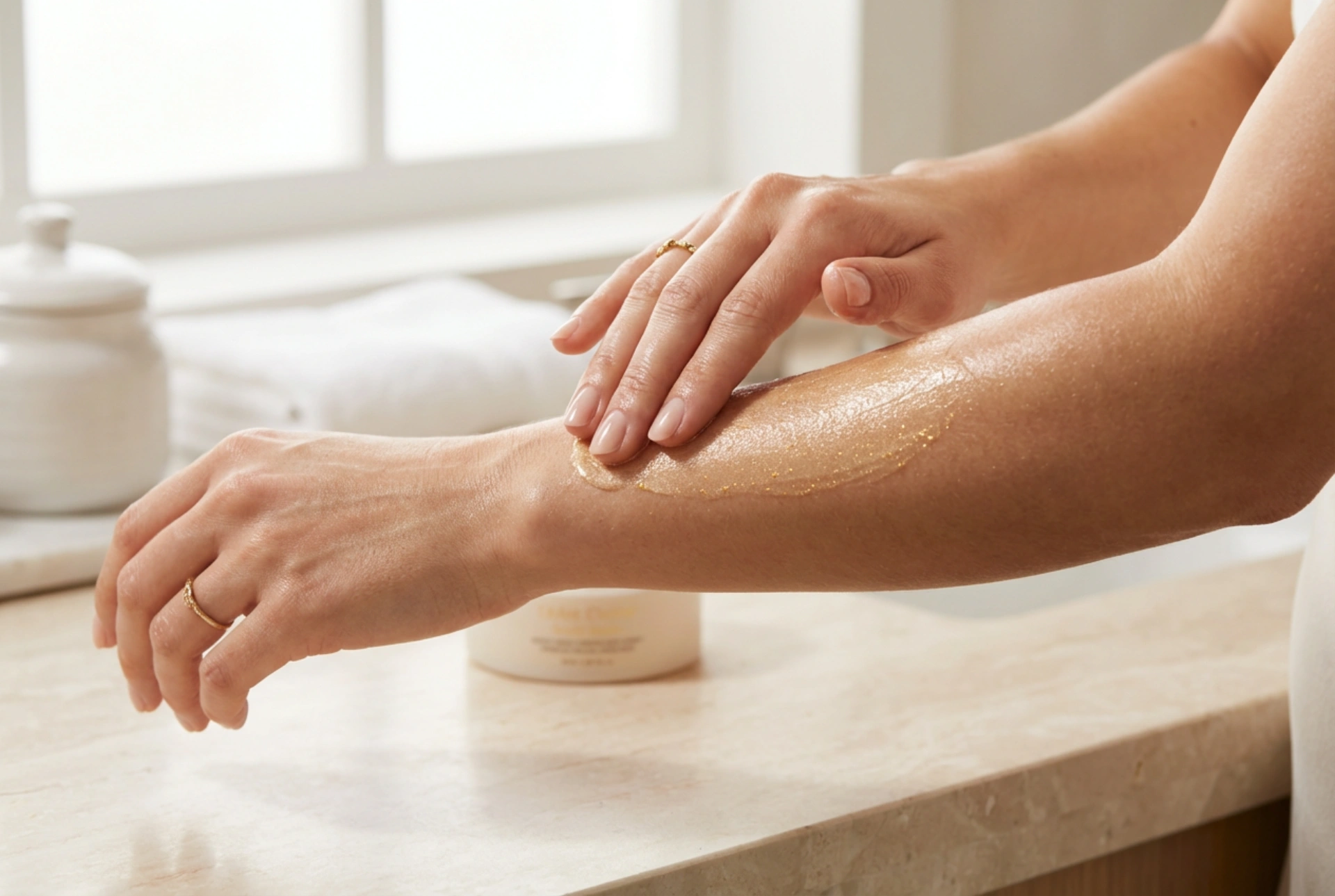 Balsem met gouddeeltjes: hoe je een subtiele glans krijgt zonder vlekken