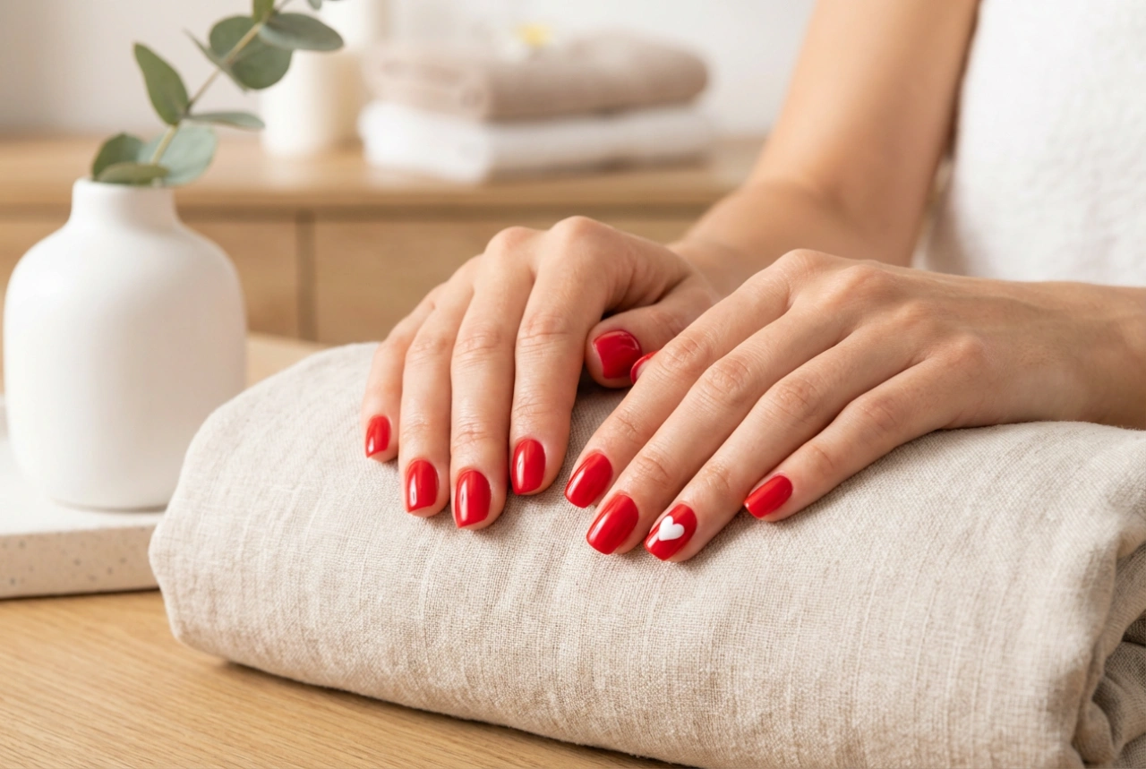 Rode nagels met een hartje: Valentijn nagelkunst stap voor stap