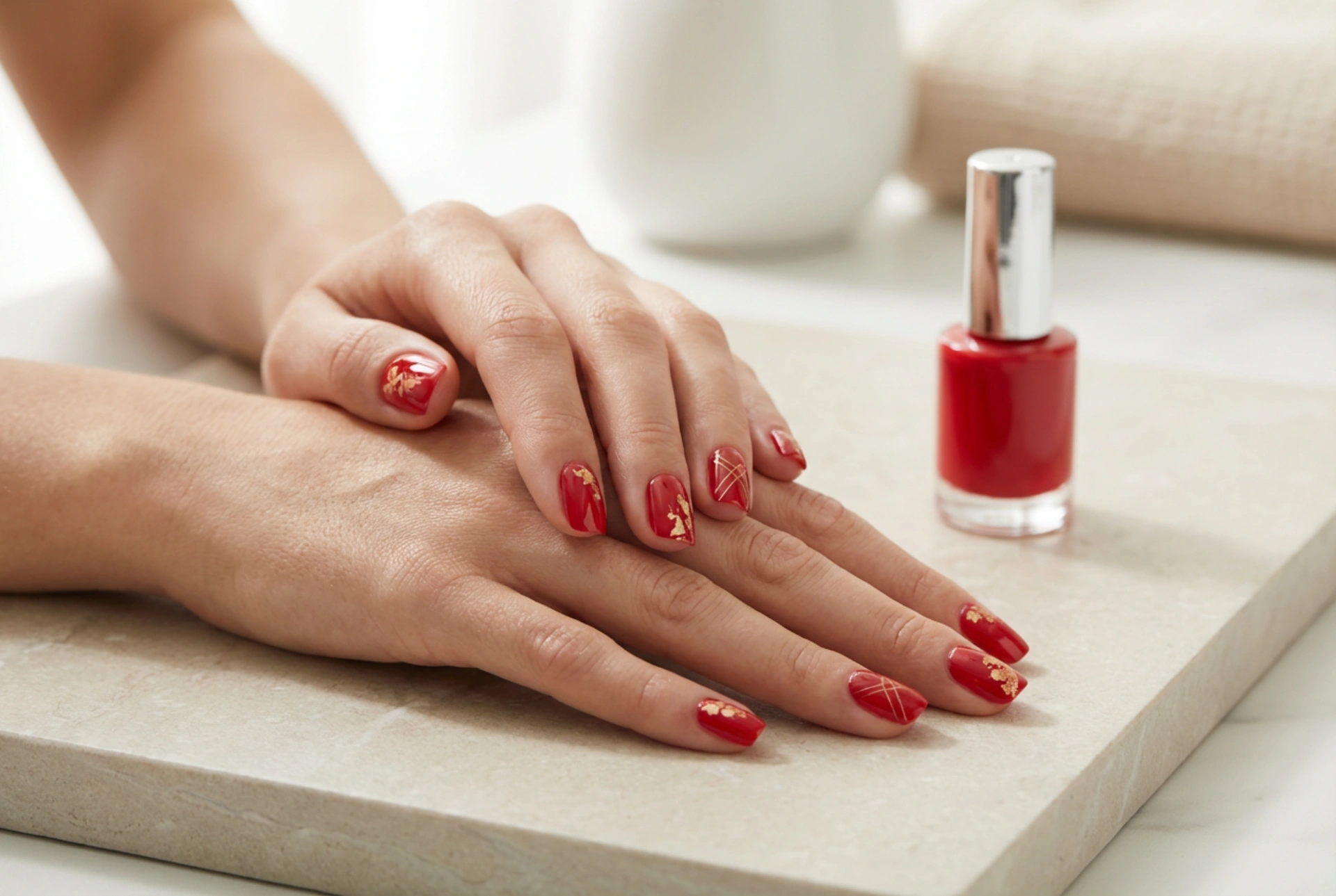 Rode nagels met nail art: 5 makkelijke motieven stap voor stap