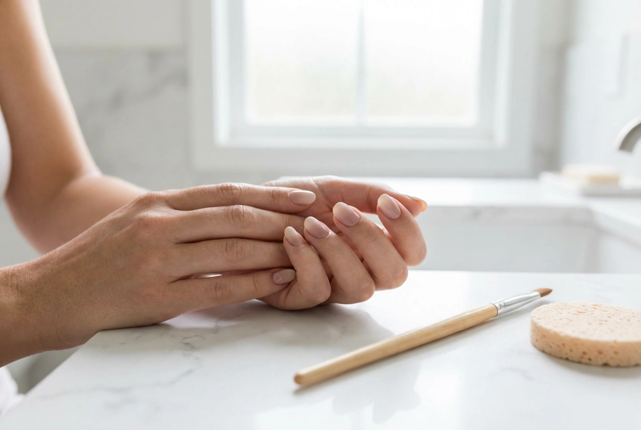 Tweekleurige Nagels: Eenvoudige Technieken voor het Combineren van Kleuren met Tape, Penseel en Sponsje