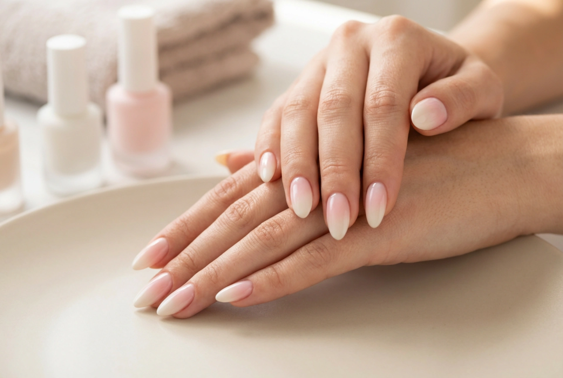 Hoe maak je wit-roze nagels: ombre, french en babyboomer