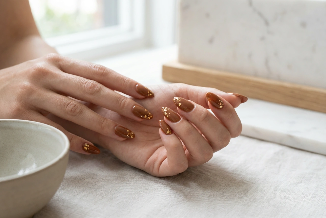 Bruine nagels met goud: snelle technieken en handige tips