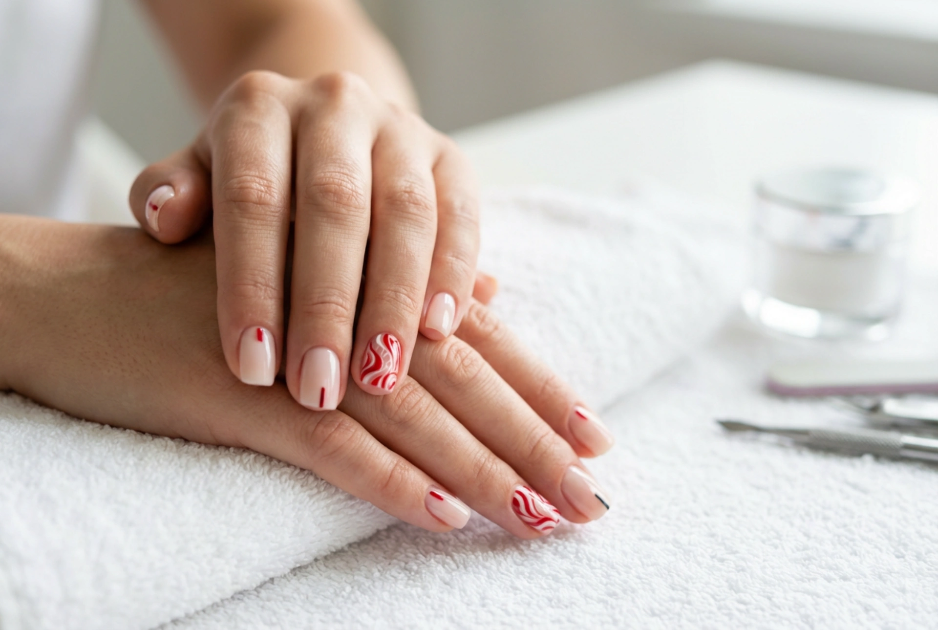 Rood-witte nagels: contrasten, patronen en snelle laktechnieken