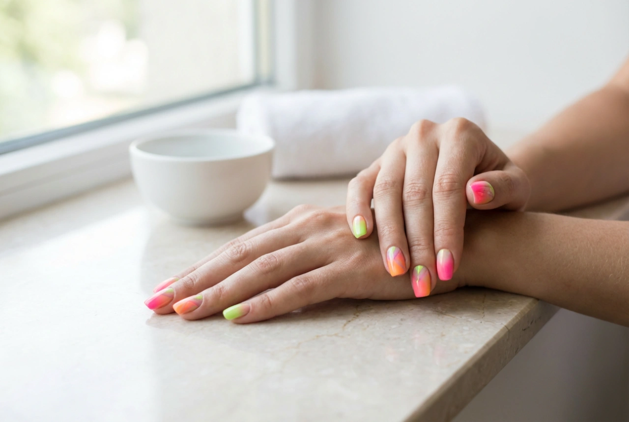Neon Nagels: Gradiënten, Patronen en Tips voor Kleurbehoud