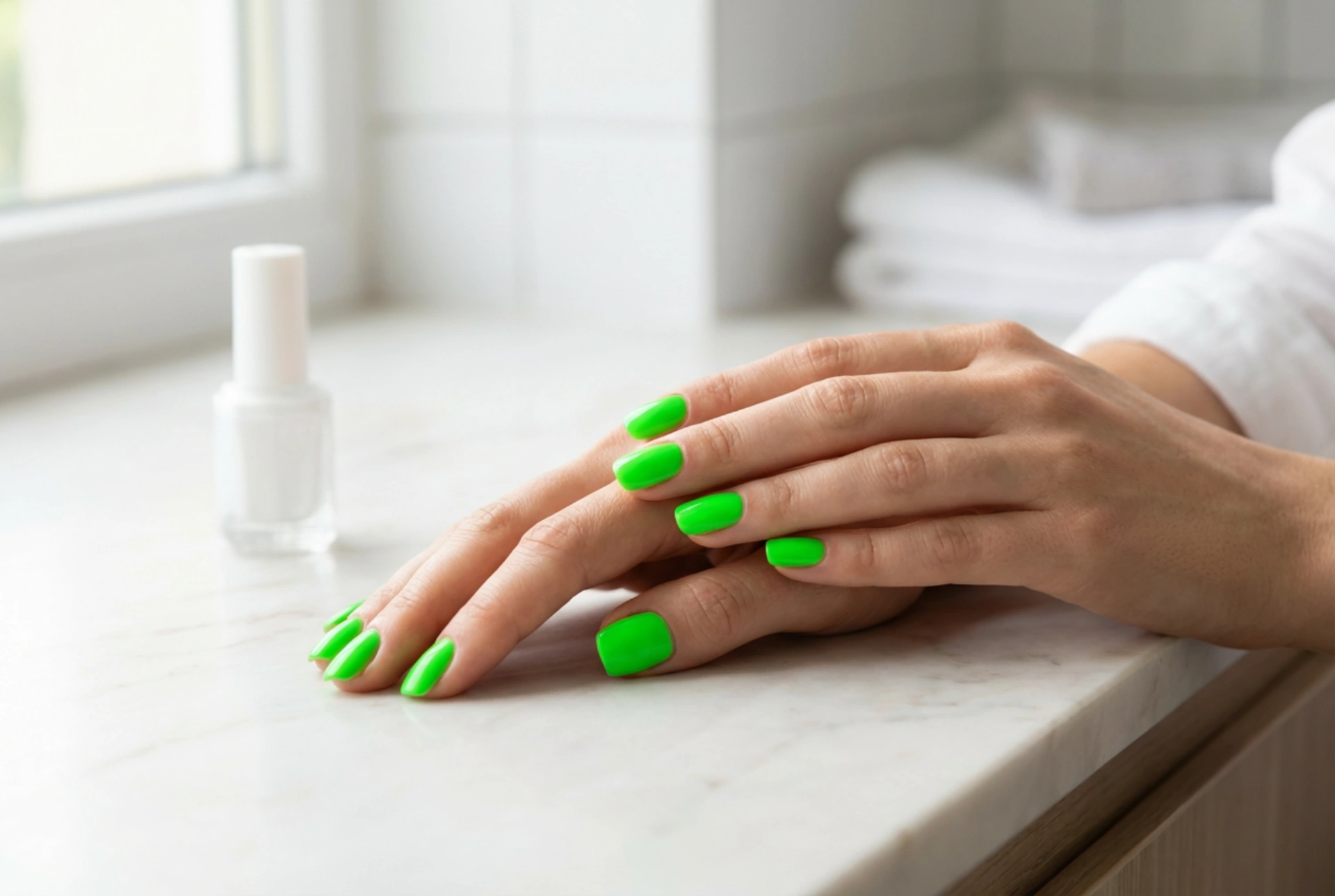 Neon Groene Nagels: Hoe Je Een Egale Kleur Krijgt Zonder Strepen