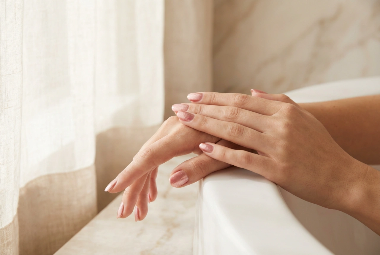 Roze en gouden nagels: subtiele accenten en een langdurig effect