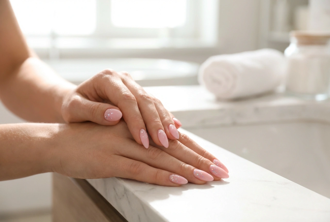 Roze glitternagels: hoe voeg je sprankeling toe zonder te overdrijven?