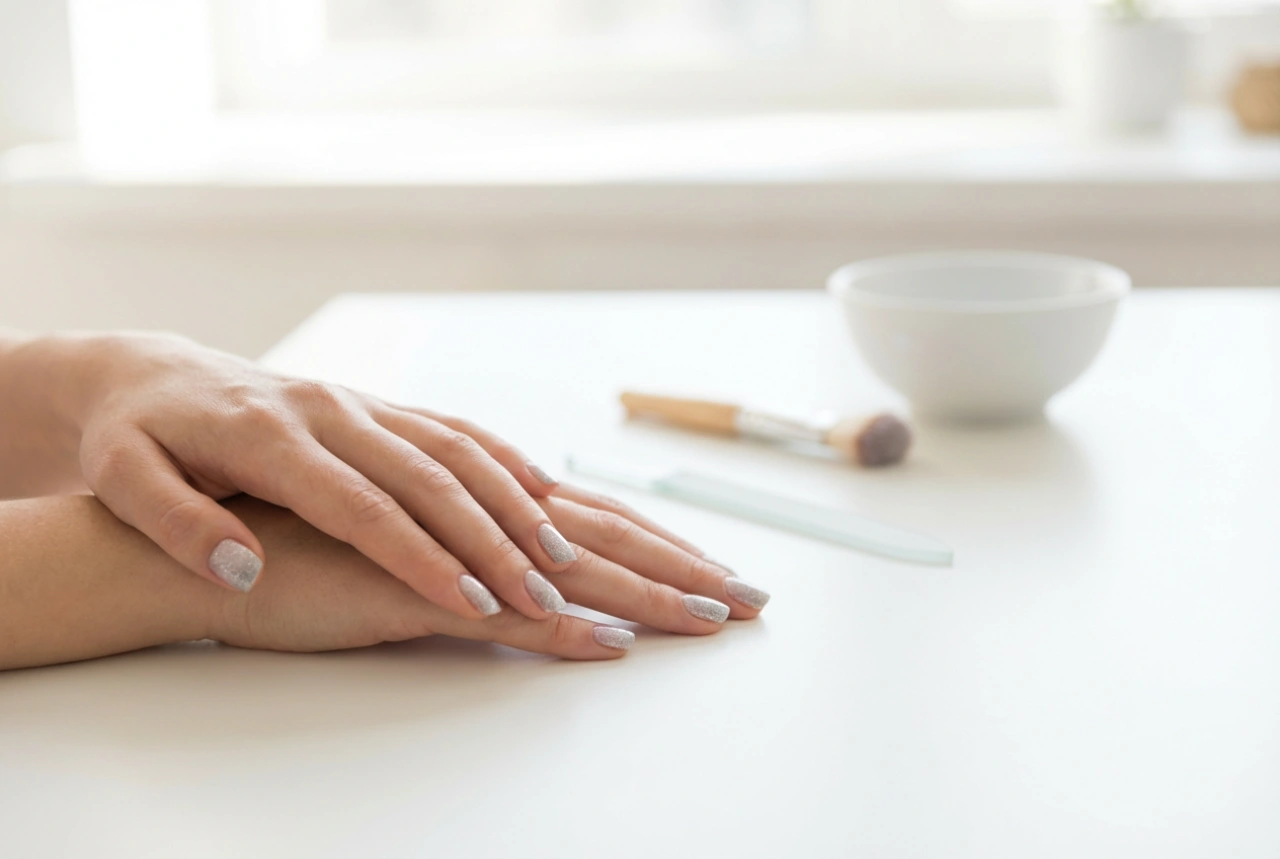 Glittermanicure zonder knoeien: aanbrengen, verloop en verwijderen
