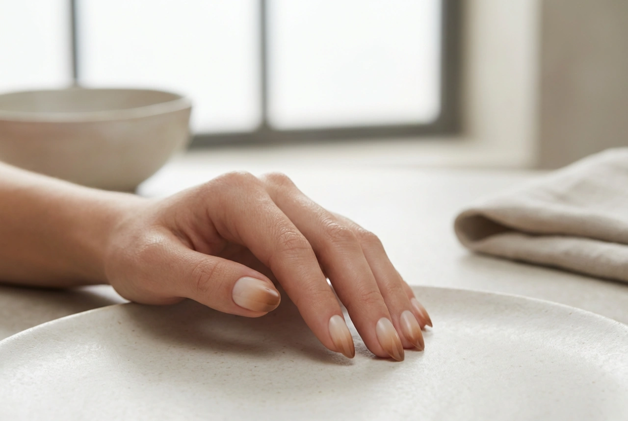 Cappuccino Ombré Nagels: Een Subtiel Koffiegradiënt voor een Elegante Manicure